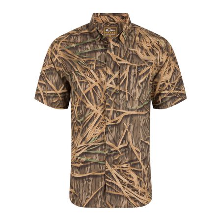 Drake 8-Shot Short Sleeve Flyweight Shirt Shadow Grass 2XL