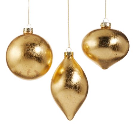 Raz Imports 4 in. Gold Leaf Ornament