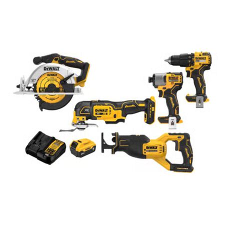 DeWalt 20V MAX Cordless Brushless 5 Tool Combo Kit