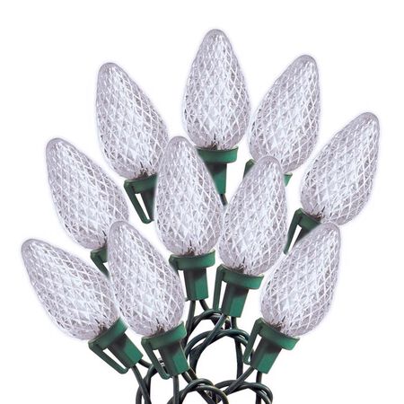 Celebrations Blue LED C9 Cool White 25 ct String Christmas Lights 16 ft.