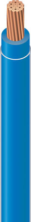 Southwire 500 ft. 12/1 THHN Stranded Wire Blue - Sold by the foot