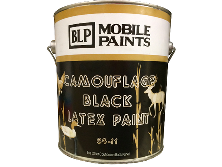Camouflage Black Latex Paint - Gallon