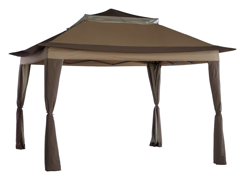 Living Accents 10 ft. D x 8.63 ft. H x 10 ft. W Pop Up Gazebo Polyester
