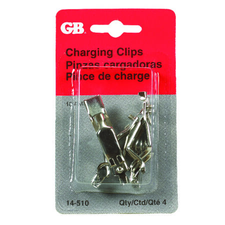 GB Battery Charging Clips 10 Silver