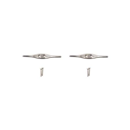 National Hardware Stainless Steel Rope Cleat 30 lb. cap. 4-1/2 in. L