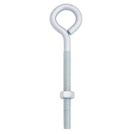 Hampton 5/16 in. X 5 in. L Zinc-Plated Steel Eyebolt Nut Included