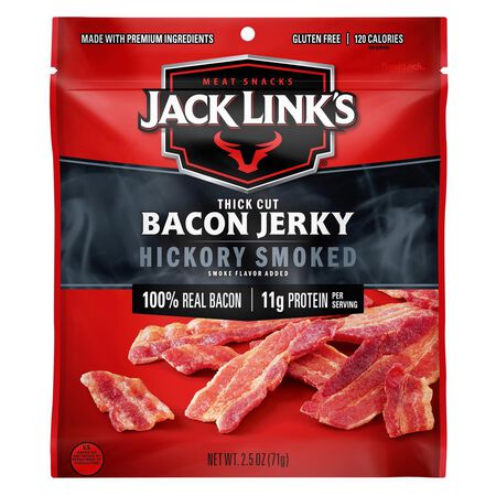 Jack Link's Hickory Smoked Bacon Jerky 2.5 Oz Pegged