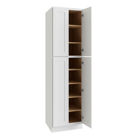 Luxor White Utility Cabinet 24" x 24" x 84" RTA