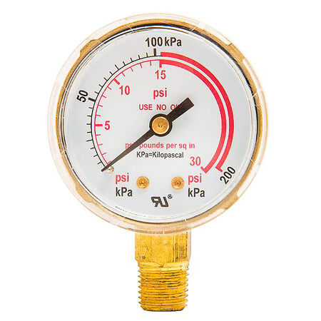 Forney Low Pressure Gauge 1 pc