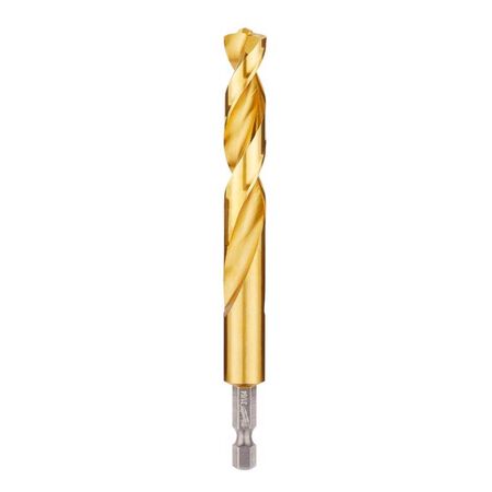 Milwaukee Shockwave 31/64 in. Titanium Red Helix Drill Bit Hex Shank 1 pc