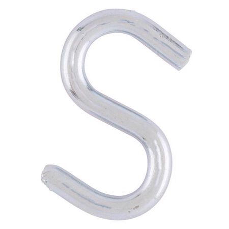Ace Small Zinc-Plated Silver Steel 0.75 in. L S-Hook 15 lb 8 pk