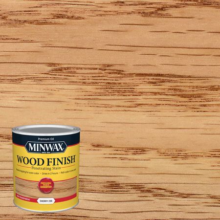 Minwax Wood Finish Semi-Transparent Cherry Oil-Based Penetrating Wood Stain 1 qt