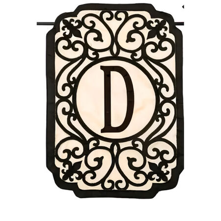 Monogram Garden Filigree Flag