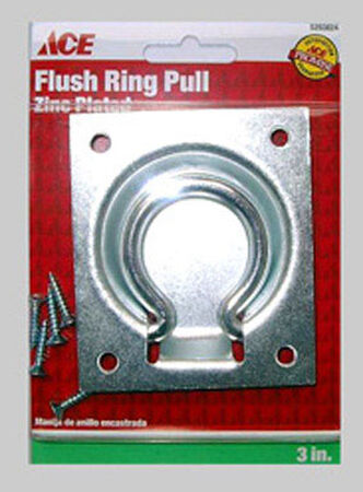 Ace Chest Ring Flush Pull 3 in. L Zinc Plated 1 pk