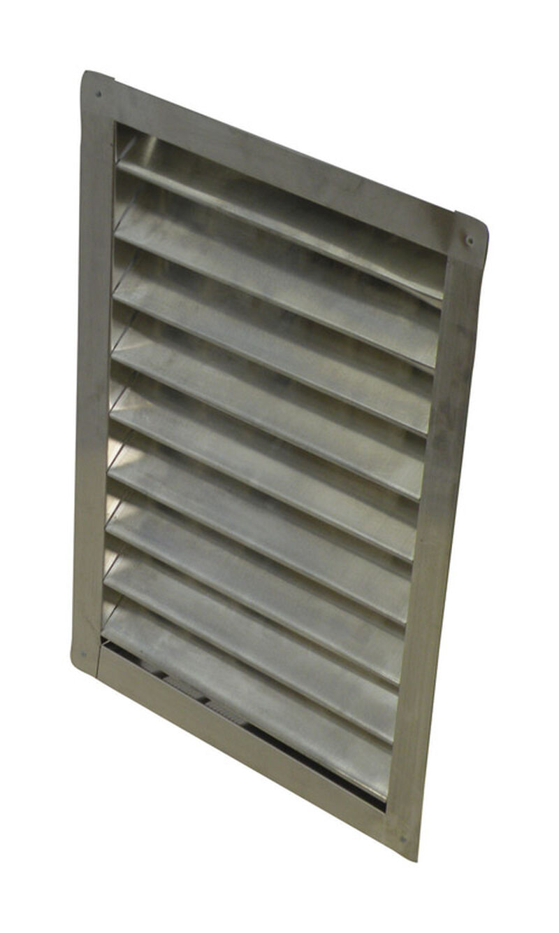 Air Vent Wall Louver 12 in. W x 18 in. L Silver Stine Air Vent Wall Louver 12 in. W x 18 in. L Silver Stine