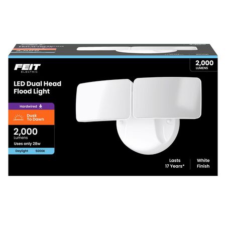 Feit LED Dusk to Dawn Hardwired LED White Security Floodlight