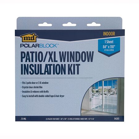 M-D Polar Block Clear Indoor Insulation Kit 88 in. W X 110 in. L