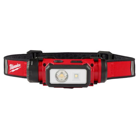 Milwaukee Redlithium 475 lm Black/Red LED Head Lamp