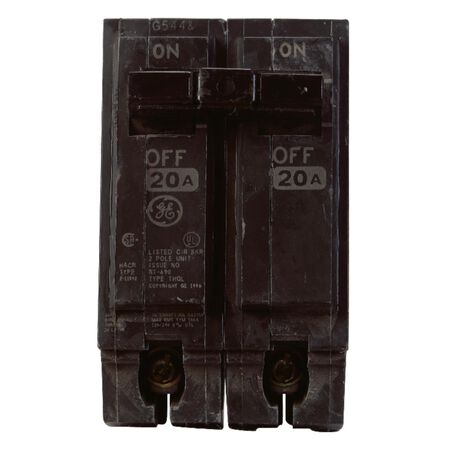 GE Q-Line 20 amps Standard 2-Pole Circuit Breaker