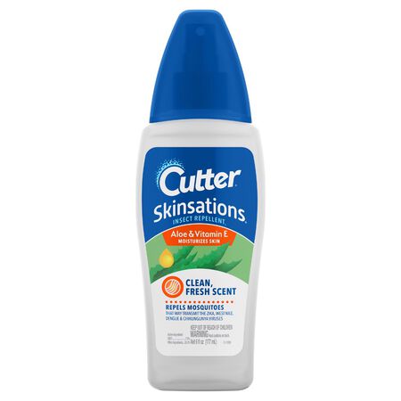Cutter Skinsations Insect Repellent Liquid For Mosquitoes/Other Flying Insects 6 oz