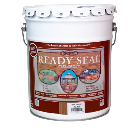 Ready Seal Goof Proof Semi-Transparent Dark Walnut Oil-Based Penetrating Wood Stain/Sealer 5 gal