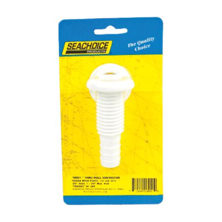 Seachoice Polished Plastic 3/4 in. W Thru Hull Connector 1 pk