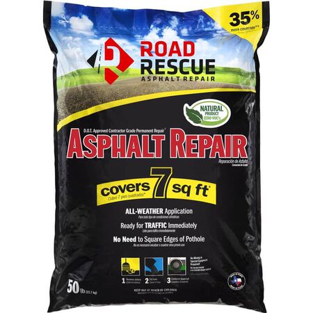 Road Rescue Black Asphalt Repair 50 lb.