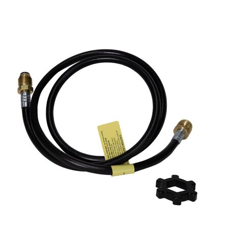 Mr. Heater 1 in. D X 5 ft. L Brass/Plastic Hose Assembly