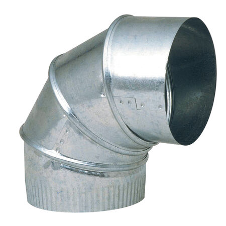 Imperial 4 in. D X 4 in. D Adjustable 90 deg Galvanized Steel Elbow Exhaust