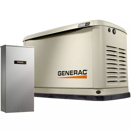 Generac Standby Generator, 26kW with Transfer Switch