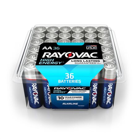 Rayovac AA Alkaline Batteries 1.5 volts 36 pk