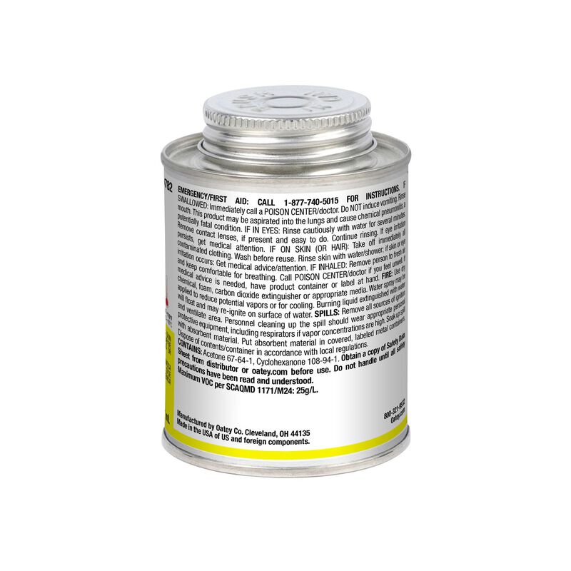 Oatey Clear PVC/CPVC/ABS Cleaner 8 oz. Stine Home + Yard The Family