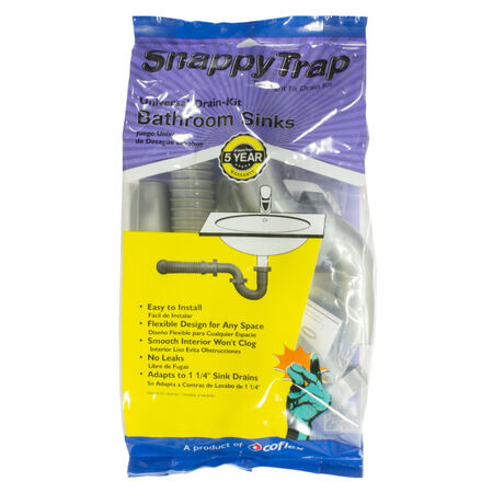 Snappy Trap Universal 1-1/2 in. or 1-1/4 in. D PVC Single Sink Drain Kit