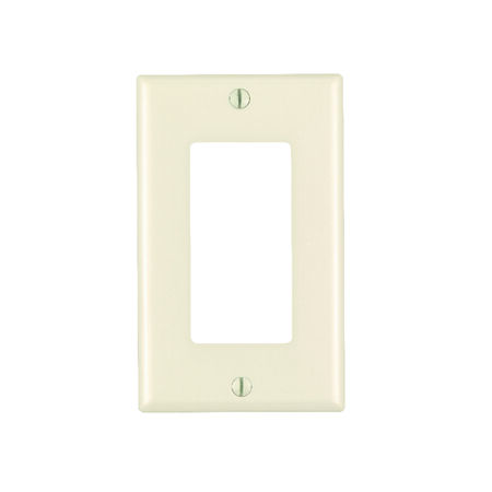 Leviton Decora Almond 1 gang Thermoset Plastic GFCI/Rocker Wall Plate 10 pk