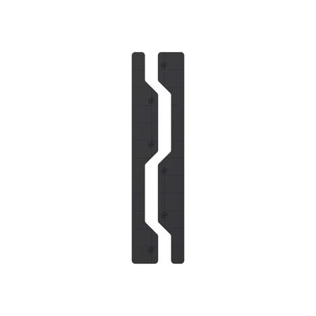Gator Magnetics Edge Caps Black Metal/Steel Drywall Garage Kit 2 pk
