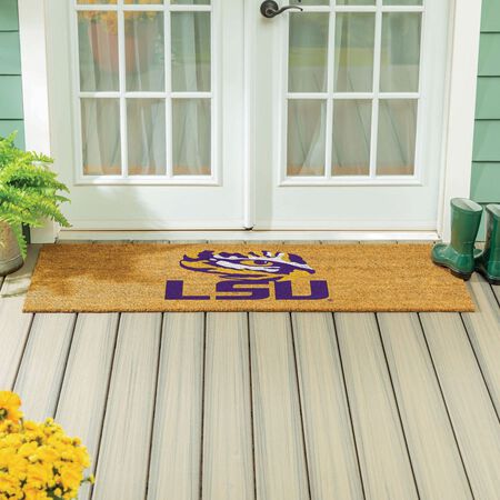Evergreen Louisiana State University Extra Large Full Color Coir Mat, 60 in. x 24 in.