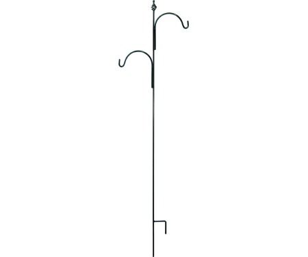 American Gardenwork Tall Offset Hanger with Spiral Twist, Black