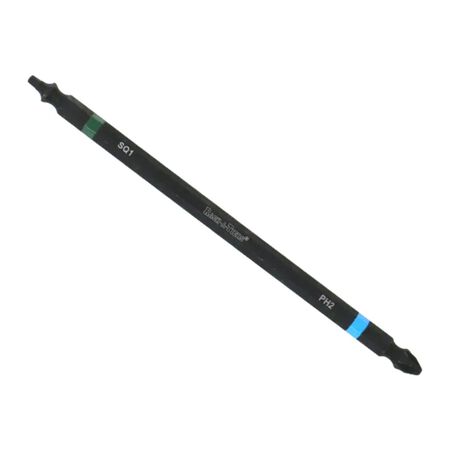 Rack-A-Tiers #2 Blue Phillips & #1 Green Robertson Square Double-Ended Impact Bit 6 in.