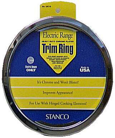 Stanco Chrome-Plated Steel Range Trim Ring 6 in.