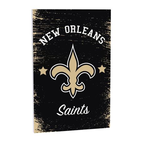 Evergreen New Orleans Saints Wood Wall Sign, 16 in. x 24 in.