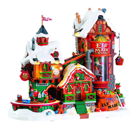 Lemax Santa Wonderland Multicolor Elf Toy Factory Christmas Decor