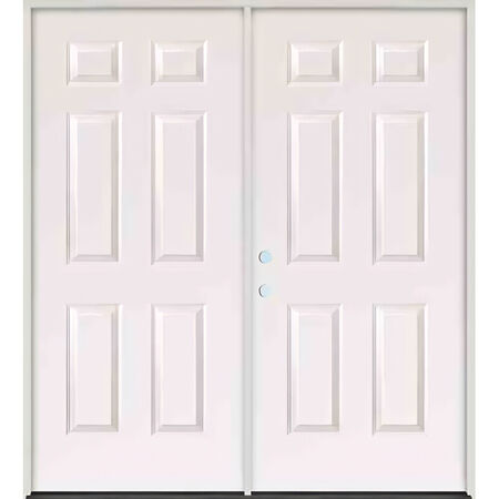 Steel Double Door 6068 (6'-0 x 6'-8") 15 Lite (4-9/16" Jamb) Right hand In-Swing
