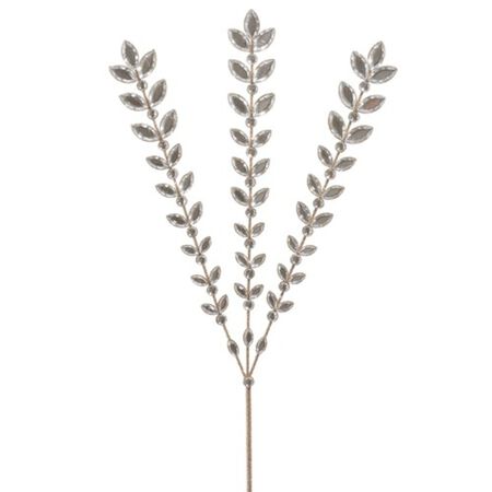 Raz Imports 23.5 in. CRYSTAL JEWELED SPRAY WITH GOLD GLITTER