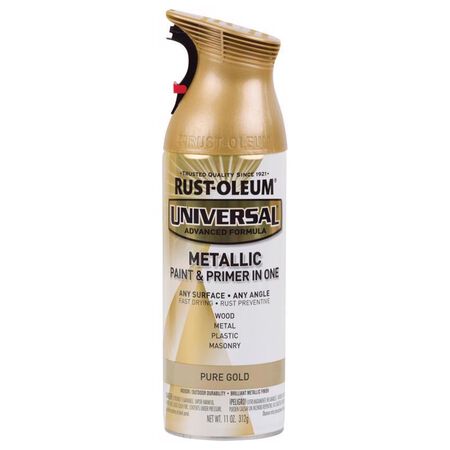 Rust-Oleum Universal Metallic Pure Gold Metallic Spray Paint 11 oz