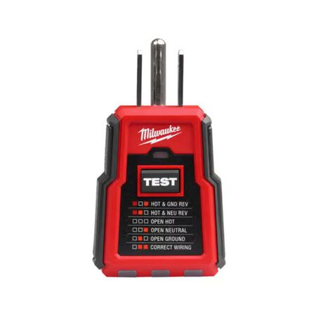 Milwaukee LED Receptacle Tester 1 Pack