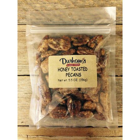 Durhams Honey Toasted Pecans 5.5 oz. Bagged