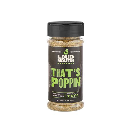 Loud Mouth THAT'S POPPIN' Savory Blend BBQ Rub 5 oz