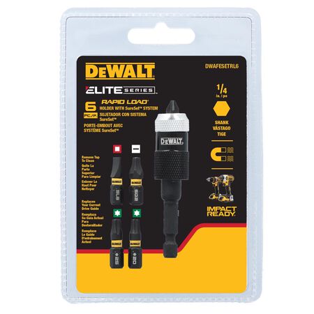 DeWalt Rapid Load 2 in. L Screwdriving Set Heat-Treated Steel 6 pc