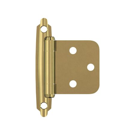 Amerock 1-13/16 in. W X 2-3/4 in. L Polished Brass Steel Self-Closing Hinge 2 pk