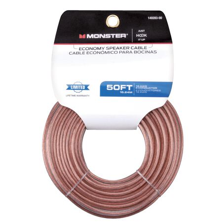 Monster Just Hook It Up 50 ft. L Speaker Wire AWG